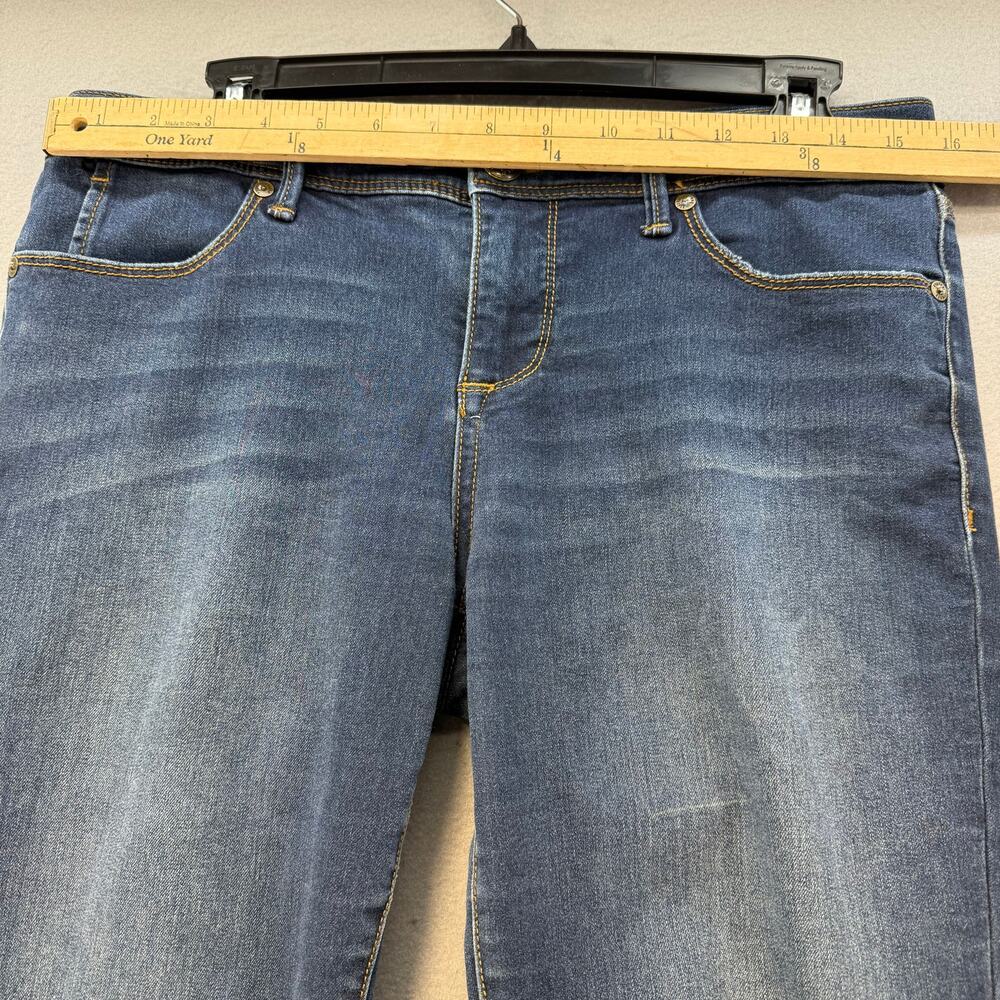 Free People Jeans Women's 29(8) Dark Blue Skinny Mid Rise Fit Minimalist Preppy - Picture 9 of 13